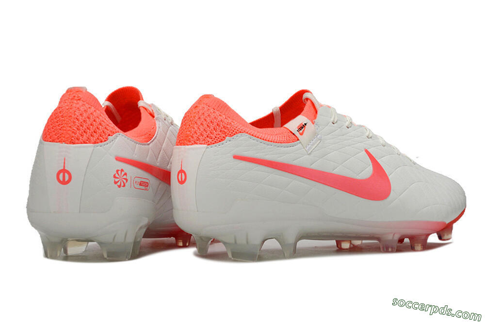 Nike Tiempo Legend 10 Elite FG Low-Tops Football Boots - White/Red 6