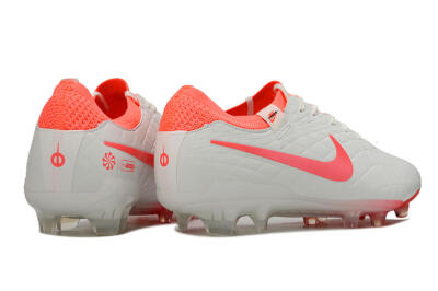 Nike Tiempo Legend 10 Elite FG Low-Tops Football Boots - White/Red