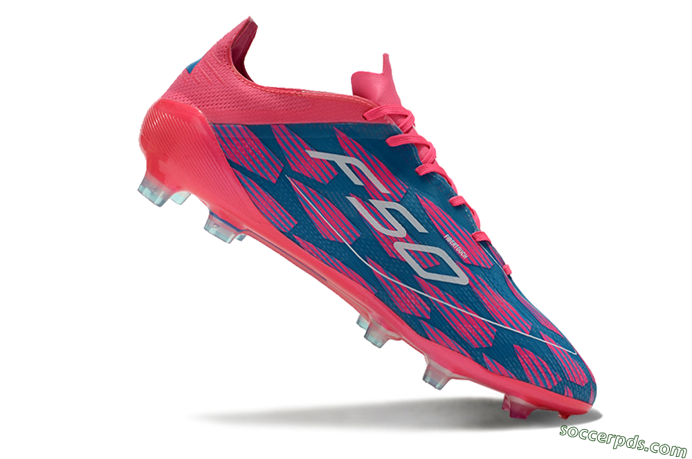 Adidas F50 Elite FG Low-Tops Football Boots - Pink/Blue/White 4