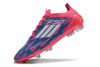 Adidas F50 Elite FG Low-Tops Football Boots - Pink/Blue/White