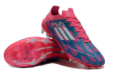 Adidas F50 Elite FG Low-Tops Football Boots - Pink/Blue/White
