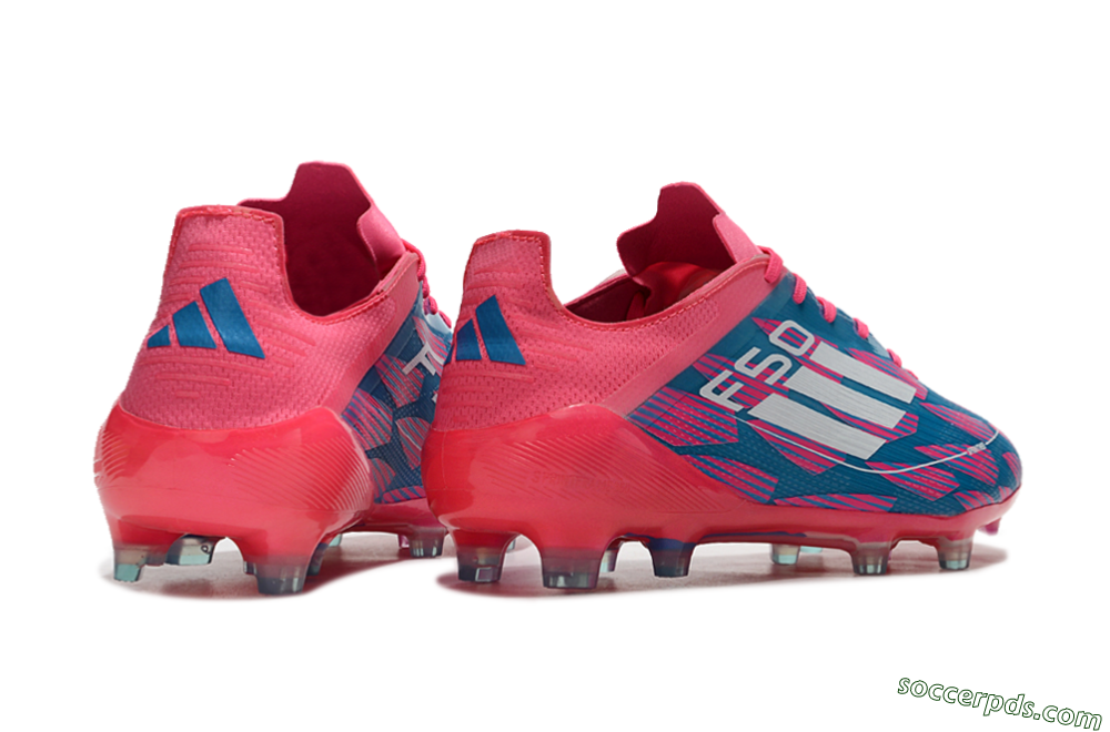 Adidas F50 Elite FG Low-Tops Football Boots - Pink/Blue/White 6