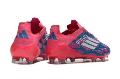 Adidas F50 Elite FG Low-Tops Football Boots - Pink/Blue/White