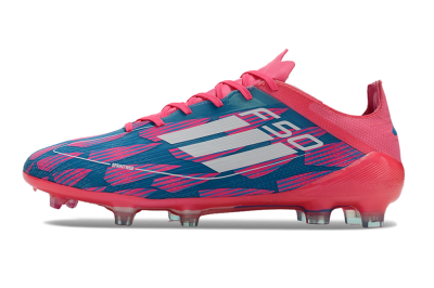 Adidas F50 Elite FG Low-Tops Football Boots - Pink/Blue/White