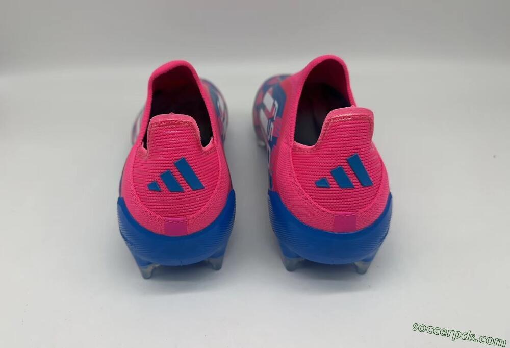 Adidas F50 Elite Laceless FG Low-Tops Football Boots - Blue/Pink/White