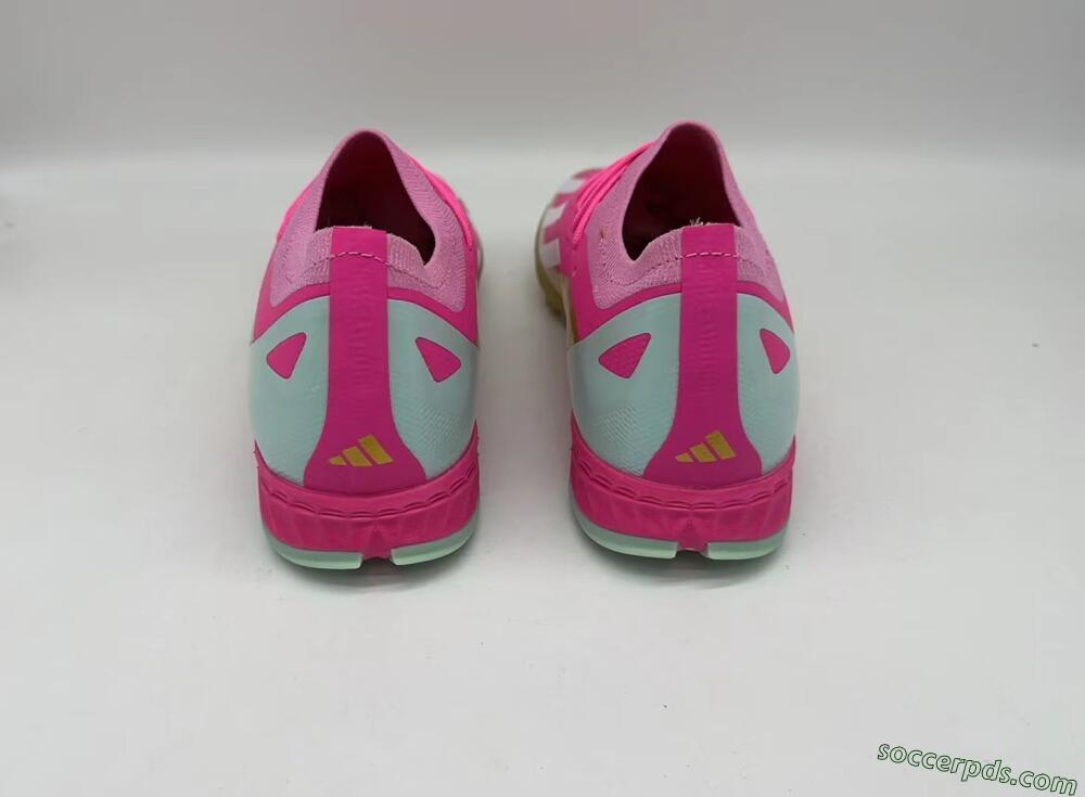 Adidas X 23 Crazyfast.1 TF Low-Tops Football Shoes - Pink/White/Gold