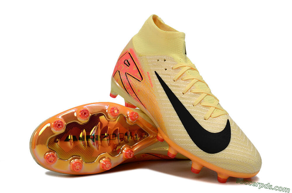 Nike Air Zoom Mercurial Superfly 10 Elite AG High-Tops Football Boots - Yellow/Pink/Black 3