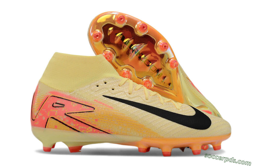 Nike Air Zoom Mercurial Superfly 10 Elite AG High-Tops Football Boots - Yellow/Pink/Black 1
