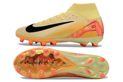 Nike Air Zoom Mercurial Superfly 10 Elite AG High-Tops Football Boots - Yellow/Pink/Black