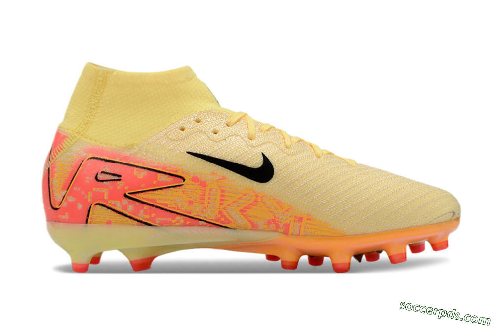 Nike Air Zoom Mercurial Superfly 10 Elite AG High-Tops Football Boots - Yellow/Pink/Black 4
