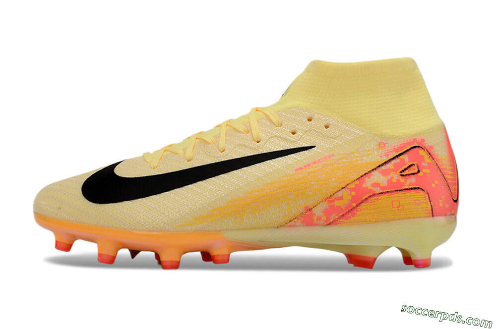 Nike Air Zoom Mercurial Superfly 10 Elite AG High-Tops Football Boots - Yellow/Pink/Black 2