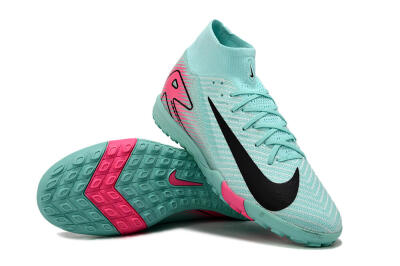 Nike Air Zoom Mercurial Superfly 10 Elite TF High-Tops Football Shoes - Green/Pink/Black