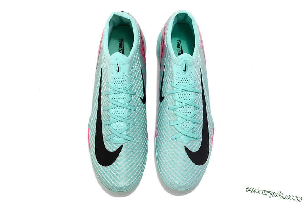 Nike Air Zoom Mercurial Vapor 16 Elite AG Low-Tops Football Boots - Green/Pink/Black 5