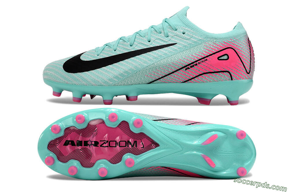 Nike Air Zoom Mercurial Vapor 16 Elite AG Low-Tops Football Boots - Green/Pink/Black 0