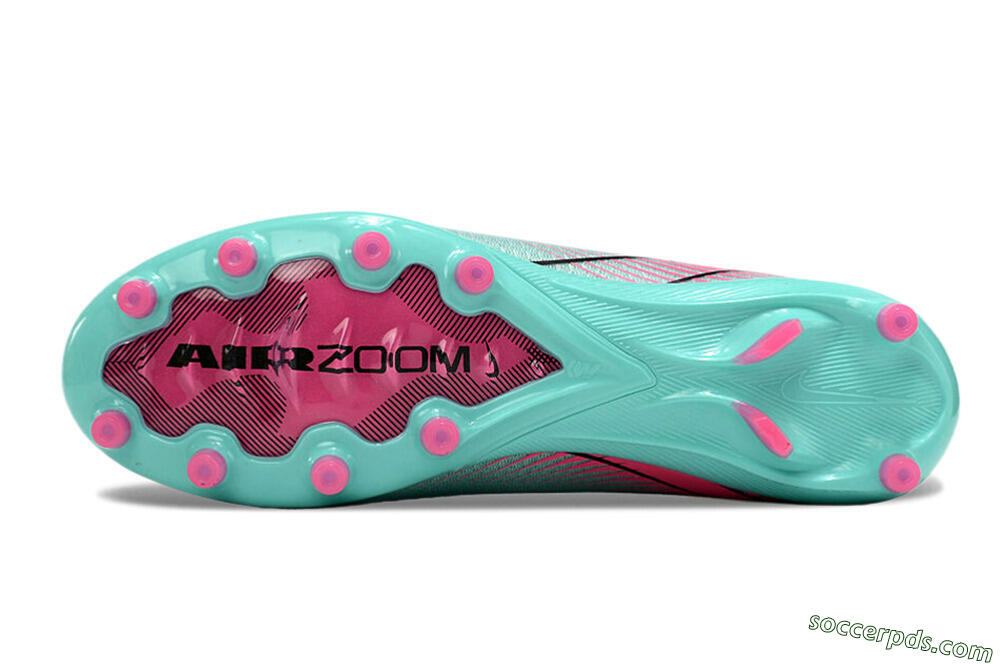 Nike Air Zoom Mercurial Vapor 16 Elite AG Low-Tops Football Boots - Green/Pink/Black 7