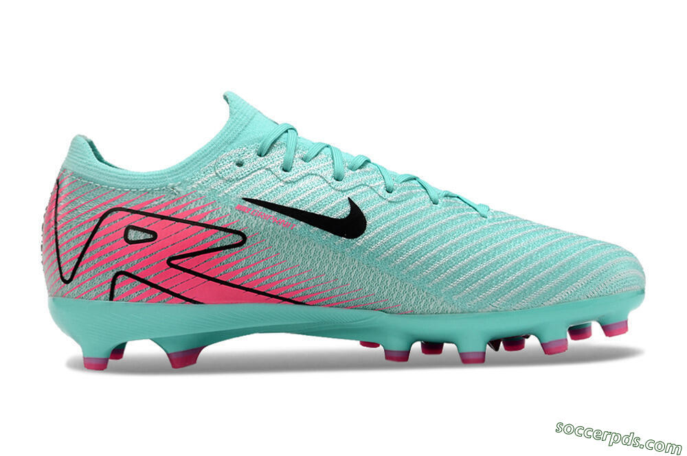 Nike Air Zoom Mercurial Vapor 16 Elite AG Low-Tops Football Boots - Green/Pink/Black 4