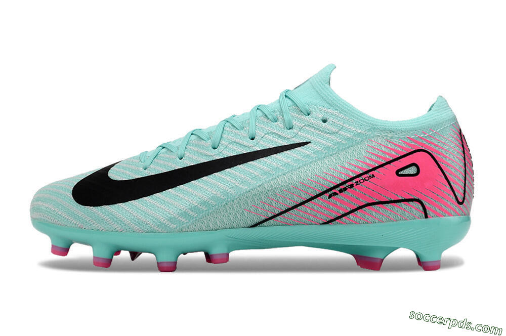 Nike Air Zoom Mercurial Vapor 16 Elite AG Low-Tops Football Boots - Green/Pink/Black 2