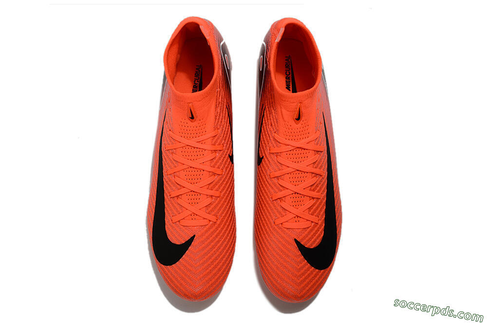 Nike Air Zoom Mercurial Superfly 10 Elite TF High-Tops Football Shoes - Red/Black/White 5