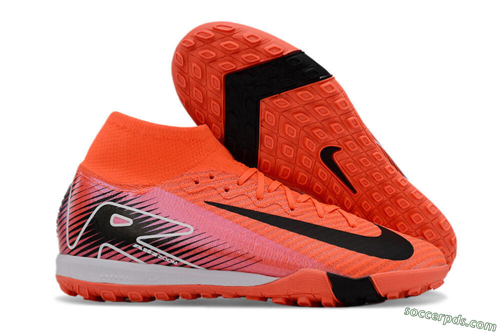 Nike Air Zoom Mercurial Superfly 10 Elite TF High-Tops Football Shoes - Red/Black/White 1