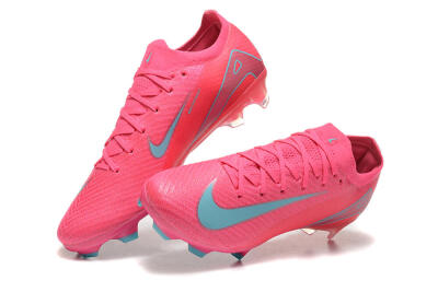 Nike Air Zoom Mercurial Vapor 16 Elite FG High-Tops Football Boots - Pink/Mint