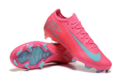 Nike Air Zoom Mercurial Vapor 16 Elite FG High-Tops Football Boots - Pink/Mint