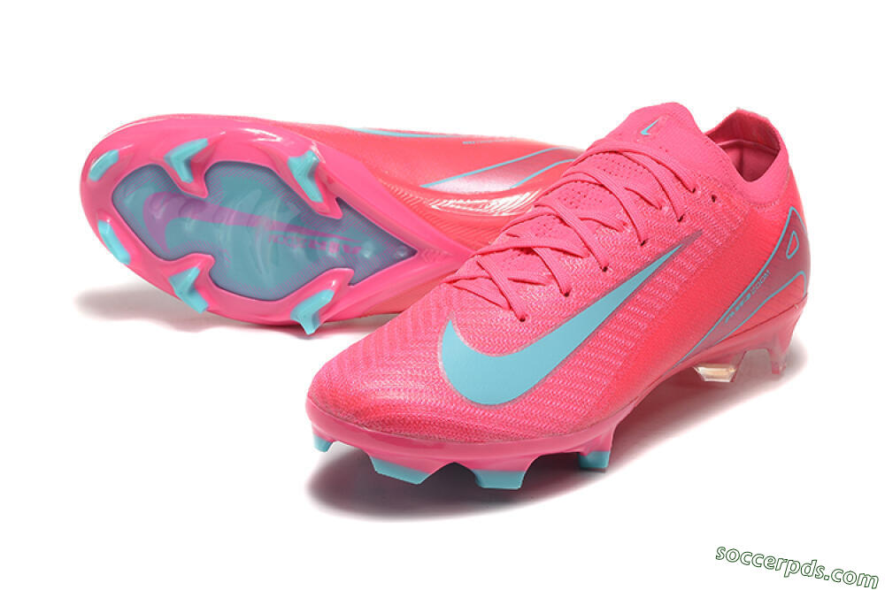 Nike Air Zoom Mercurial Vapor 16 Elite FG High-Tops Football Boots - Pink/Mint 3