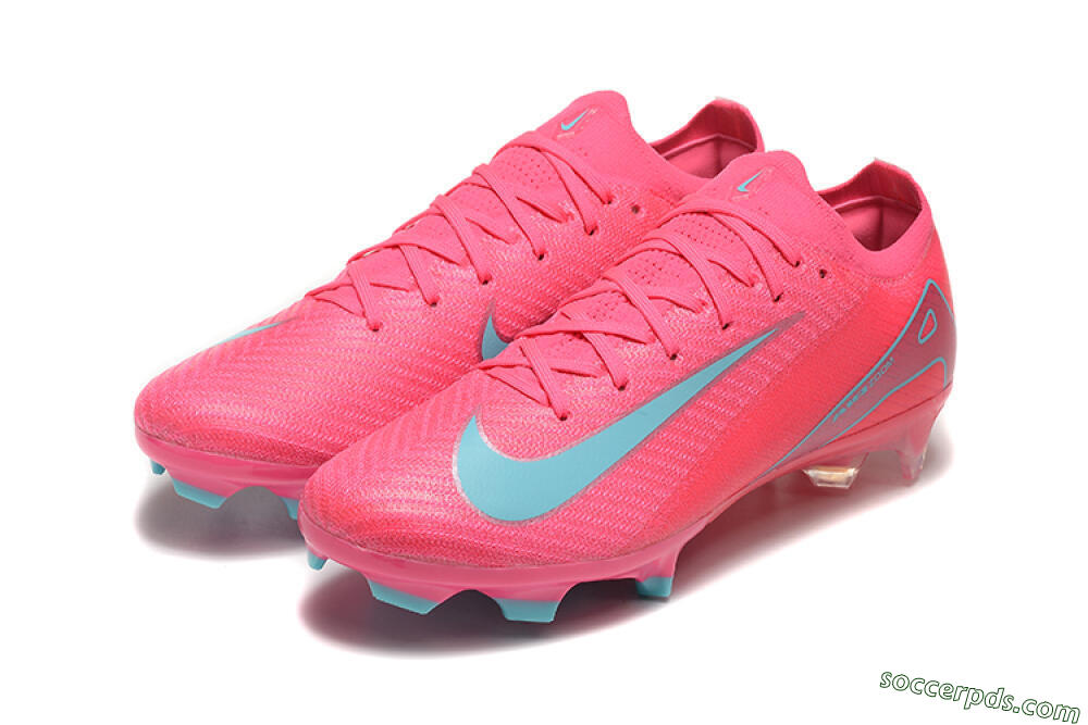 Nike Air Zoom Mercurial Vapor 16 Elite FG High-Tops Football Boots - Pink/Mint 5