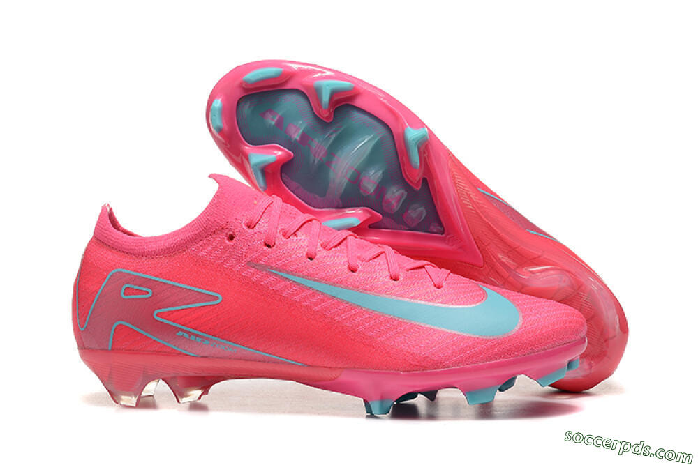 Nike Air Zoom Mercurial Vapor 16 Elite FG High-Tops Football Boots - Pink/Mint 1