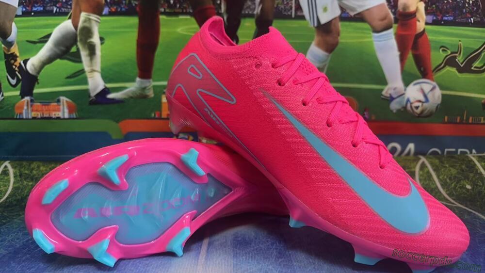 Nike Air Zoom Mercurial Vapor 16 Elite FG High-Tops Football Boots - Pink/Mint