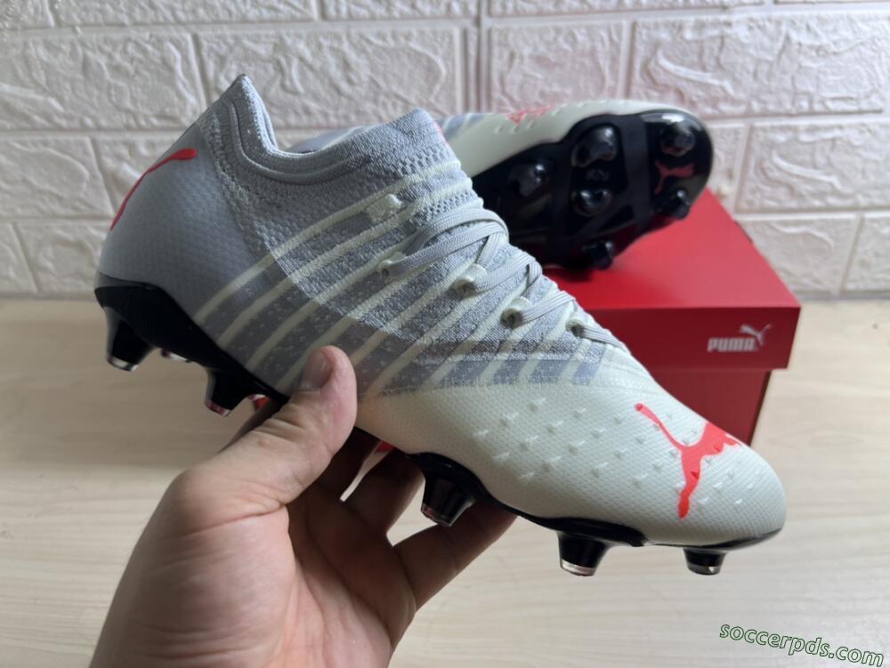 Puma Future Z 1.3 Instinct FG Low-Tops Football Boots - Grey/White
