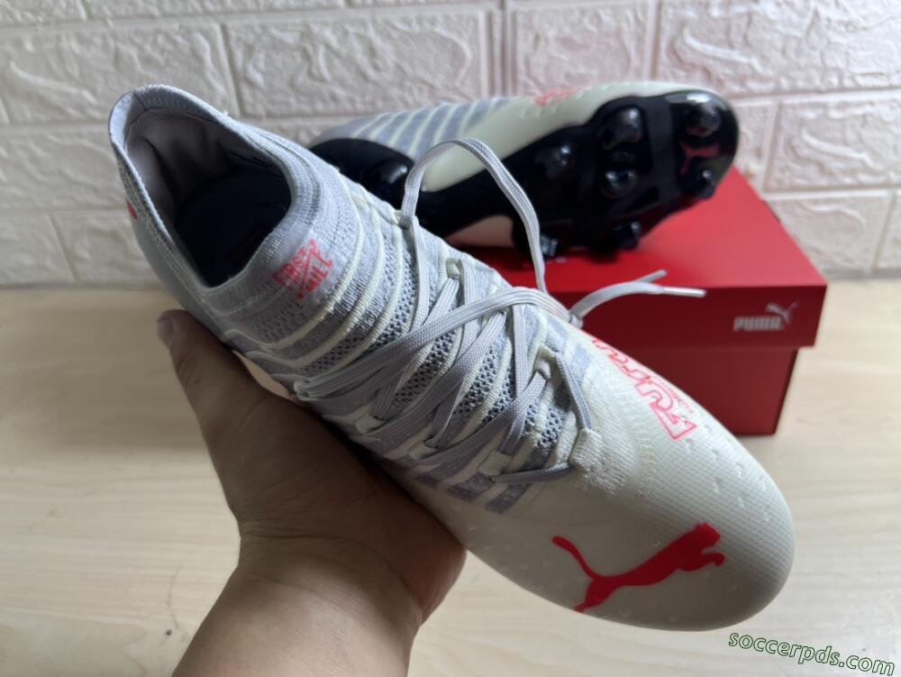 Puma Future Z 1.3 Instinct FG Low-Tops Football Boots - Grey/White