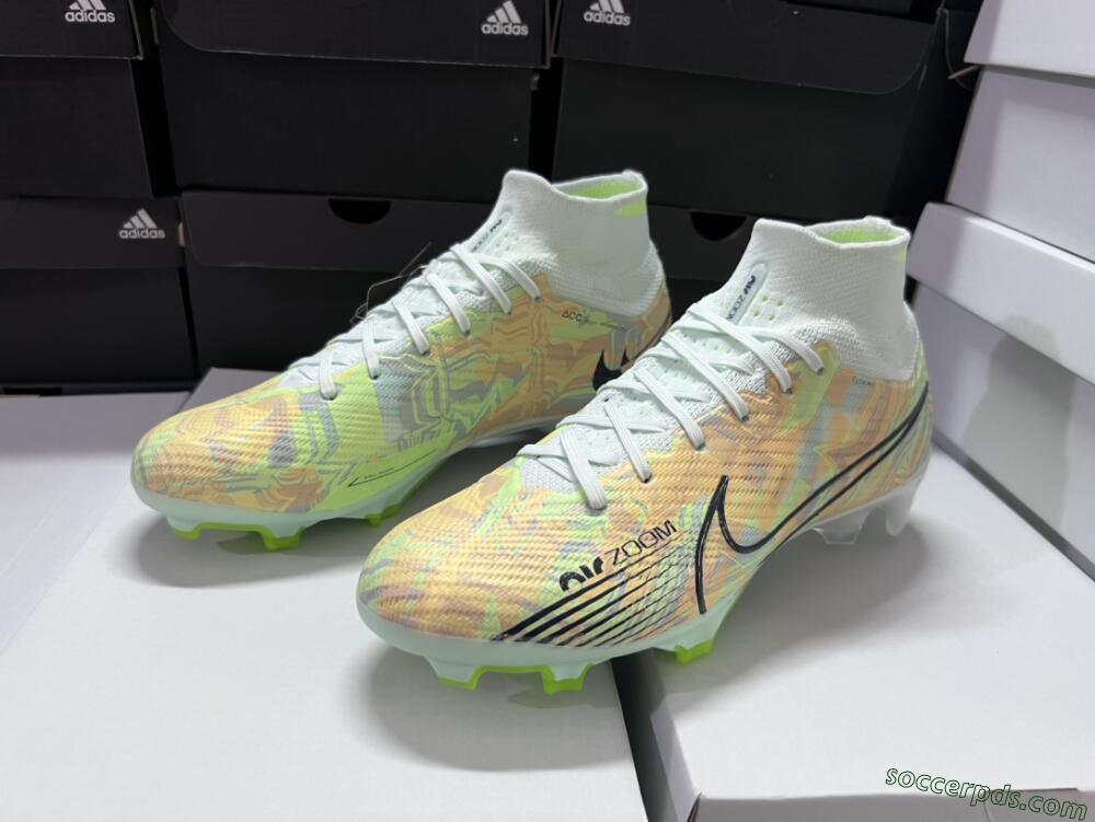 Nike Air Zoom Mercurial Superfly 9 Elite FG High-Tops Football Boots - Blue/Green