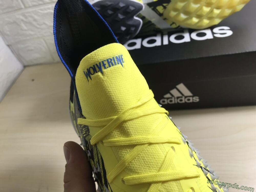 Adidas Predator Freak.1 TF High-Tops Football Shoes - Yellow/Black/Blue