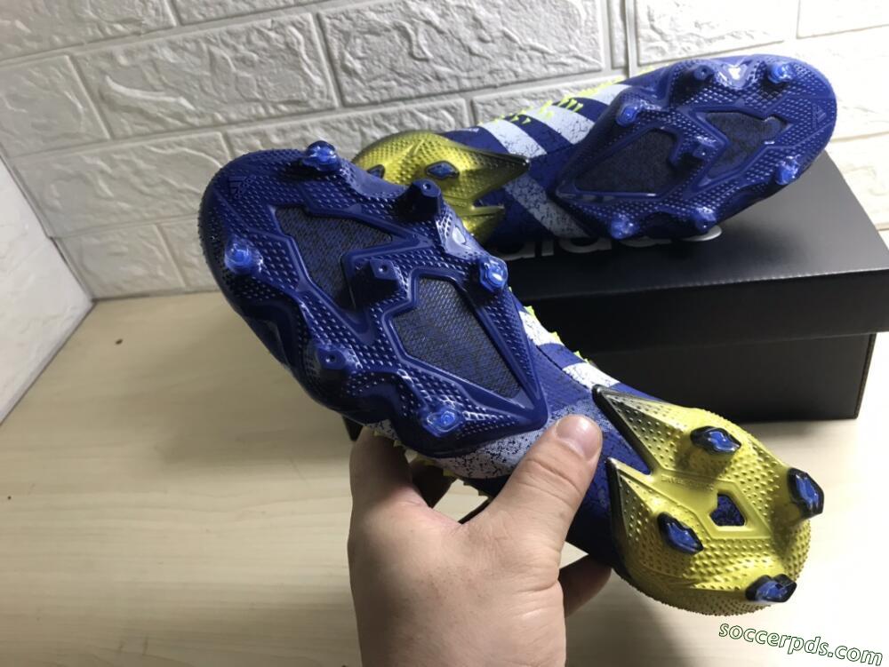Adidas Predator Freak.1 Low FG Low-Tops Football Boots - Black/Blue/Green