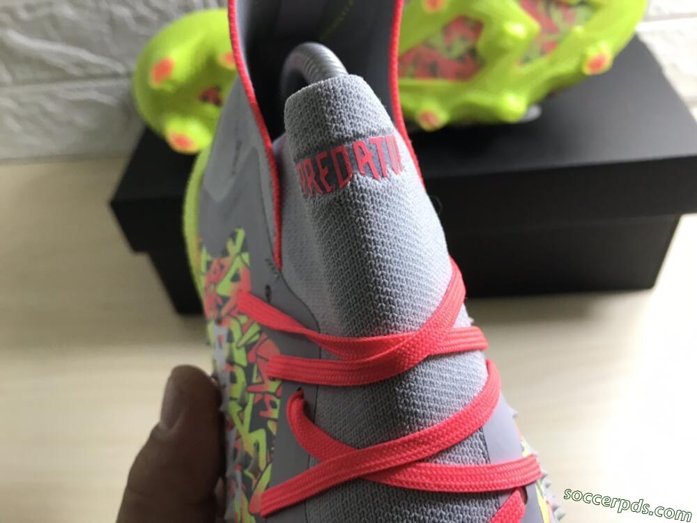 Adidas Predator Freak.1 FG High-Tops Football Boots - Grey/Yellow/Orange