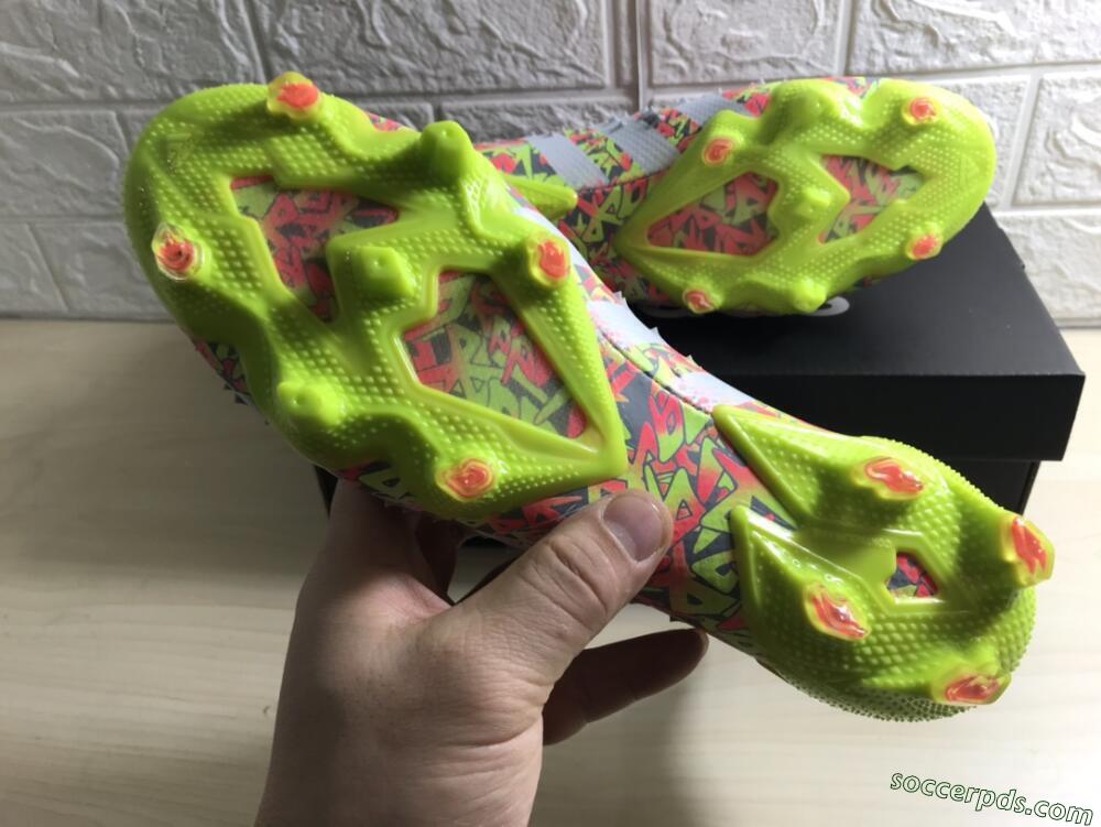 Adidas Predator Freak.1 FG High-Tops Football Boots - Grey/Yellow/Orange