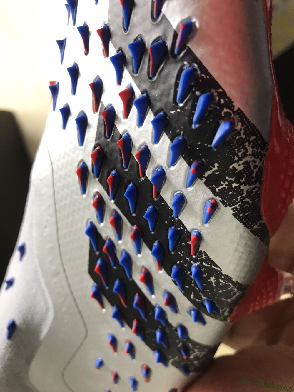 Adidas Predator Freak+ FG High-Tops Football Boots - Silver/Black/Blue/Red