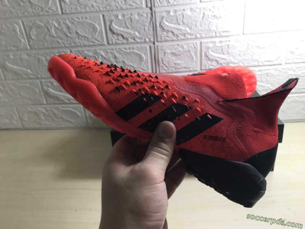 Adidas Predator Freak+ TF High-Tops Football Shoes - Orange/Black