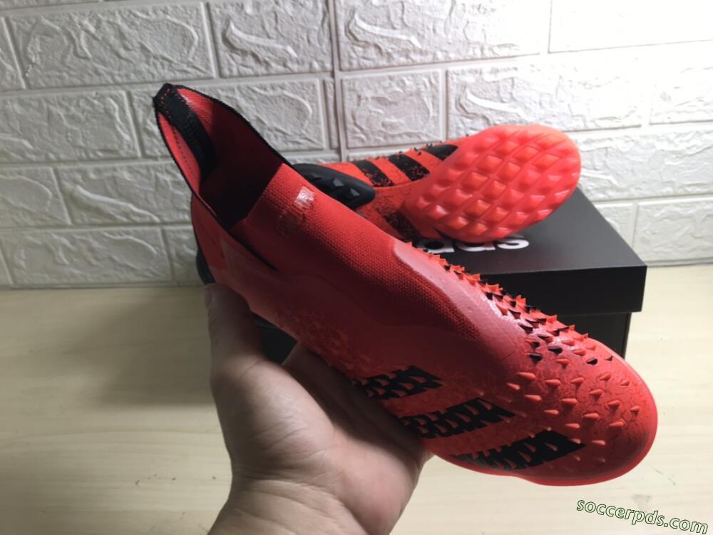Adidas Predator Freak+ TF High-Tops Football Shoes - Orange/Black