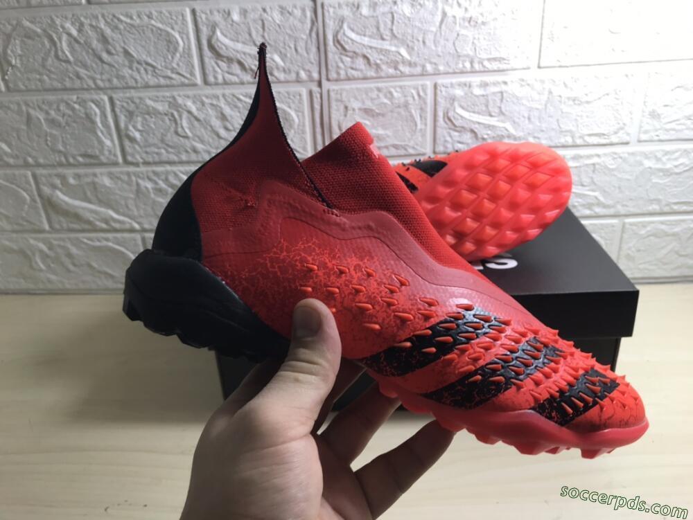 Adidas Predator Freak+ TF High-Tops Football Shoes - Orange/Black