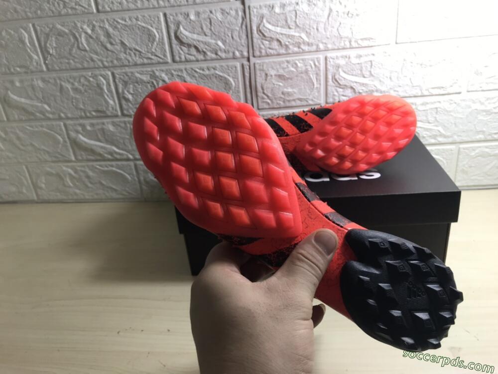 Adidas Predator Freak+ TF High-Tops Football Shoes - Orange/Black