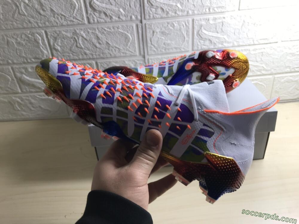 Adidas Predator Freak.1 FG High-Tops Football Boots - White/Rainbow