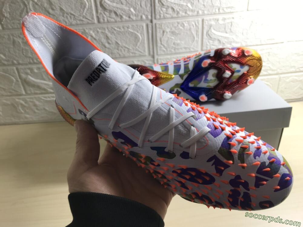 Adidas Predator Freak.1 FG High-Tops Football Boots - White/Rainbow