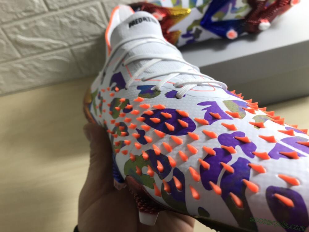 Adidas Predator Freak.1 FG High-Tops Football Boots - White/Rainbow
