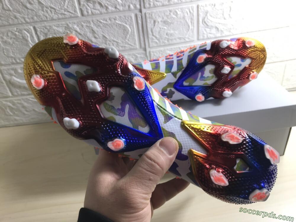 Adidas Predator Freak.1 FG High-Tops Football Boots - White/Rainbow