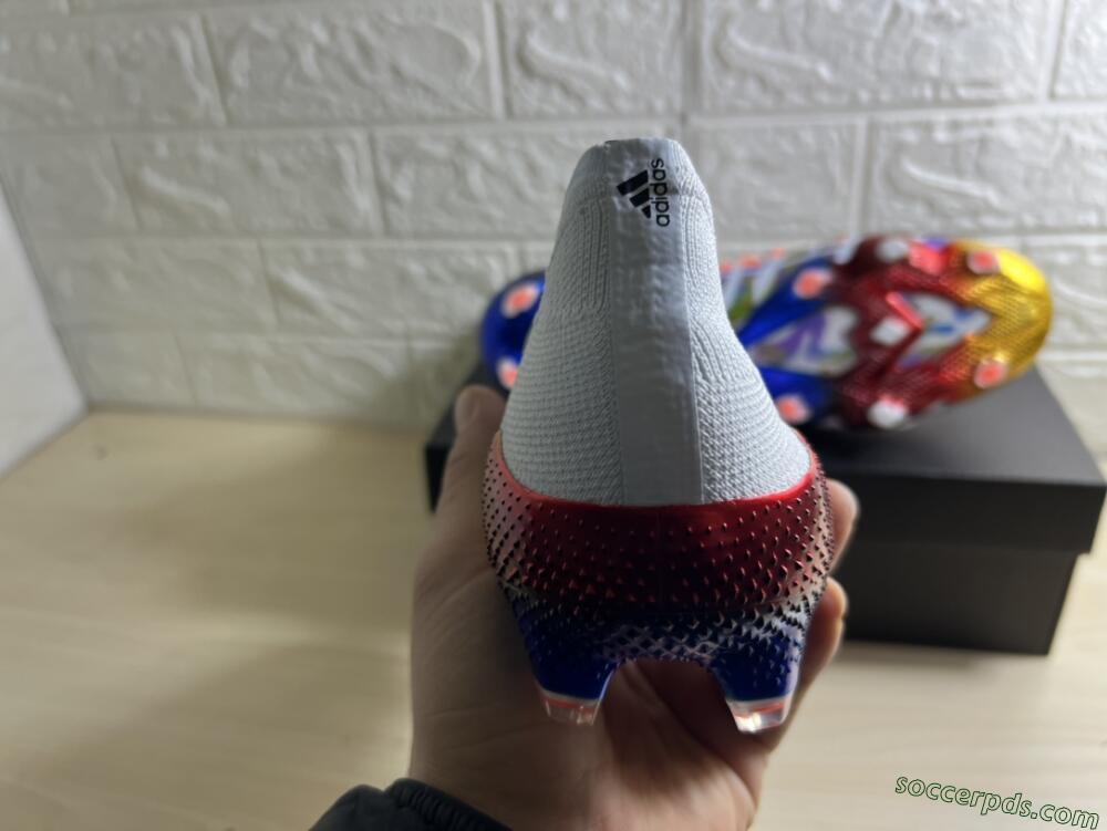 Adidas Predator Freak.1 Low FG High-Tops Football Boots - White/Blue/Orange/Gold