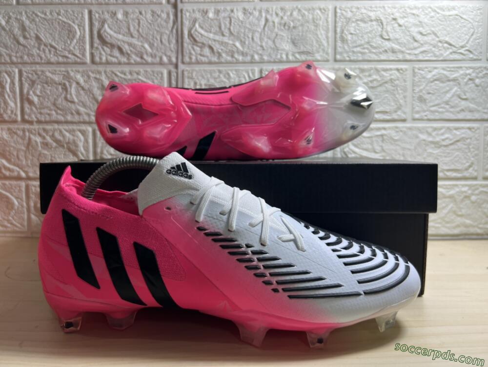 Adidas Predator Edge.1 FG High-Tops Football Boots - White/Pink