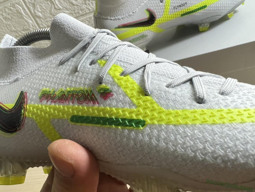 Nike Phantom GT 2 DF Elite FG High-Tops Football Boots - White/Green