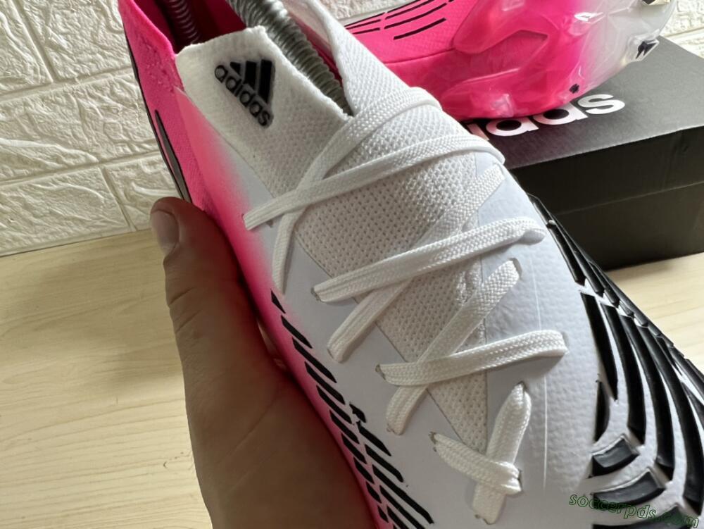 Adidas Predator Edge.1 Low FG Low-Tops Football Boots - White/Pink