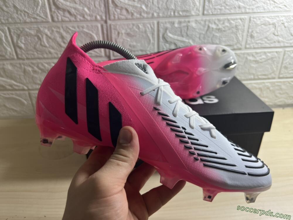Adidas Predator Edge.1 Low FG Low-Tops Football Boots - White/Pink